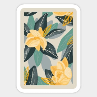 Magnolia Garden Print Sticker